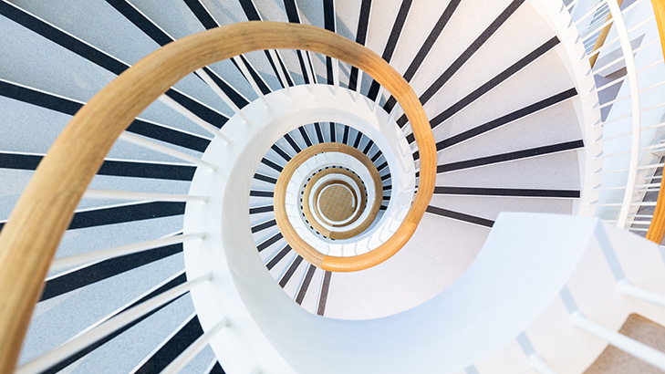 Stairs in the Bartholin building